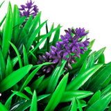 vidaXL 2-delige Kunstbuxussenset bolvormig met lavendel 28 cm