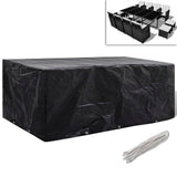 vidaXL Tuinmeubelhoezen poly rattan 2 st 4-persoons 113x113 cm