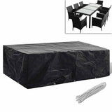 vidaXL Tuinmeubelhoezen poly rattan 2 st 4-persoons 113x113 cm