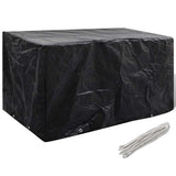 vidaXL Tuinmeubelhoezen poly rattan 2 st 4-persoons 113x113 cm