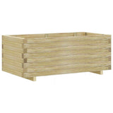 vidaXL Raised Square Planter 50x50x40 cm Wood