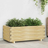 vidaXL Raised Square Planter 50x50x40 cm Wood