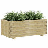 vidaXL Raised Square Planter 50x50x40 cm Wood