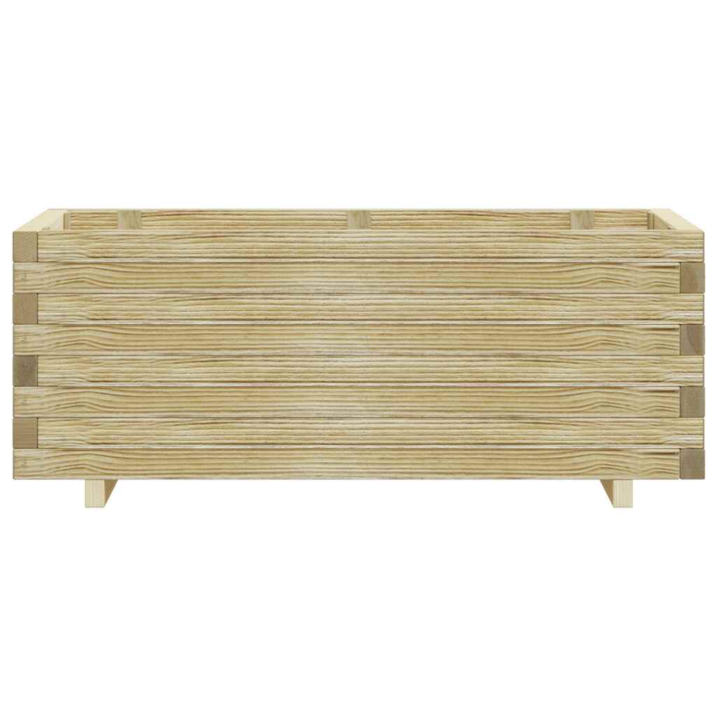 vidaXL Raised Square Planter 50x50x40 cm Wood