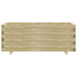 vidaXL Raised Square Planter 50x50x40 cm Wood