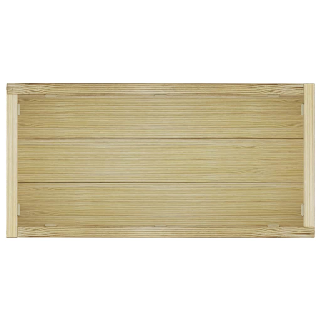 vidaXL Raised Square Planter 50x50x40 cm Wood