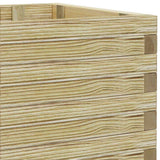 vidaXL Raised Square Planter 50x50x40 cm Wood