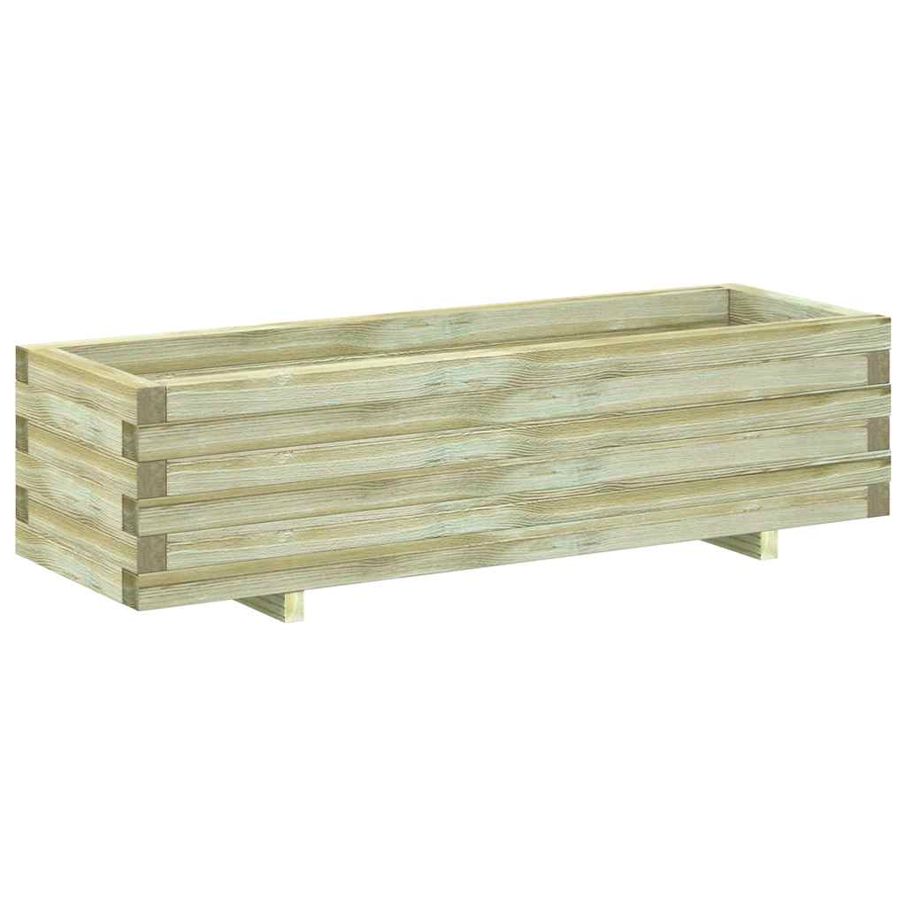 vidaXL Raised Square Planter 50x50x40 cm Wood