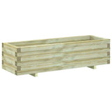 vidaXL Raised Square Planter 50x50x40 cm Wood