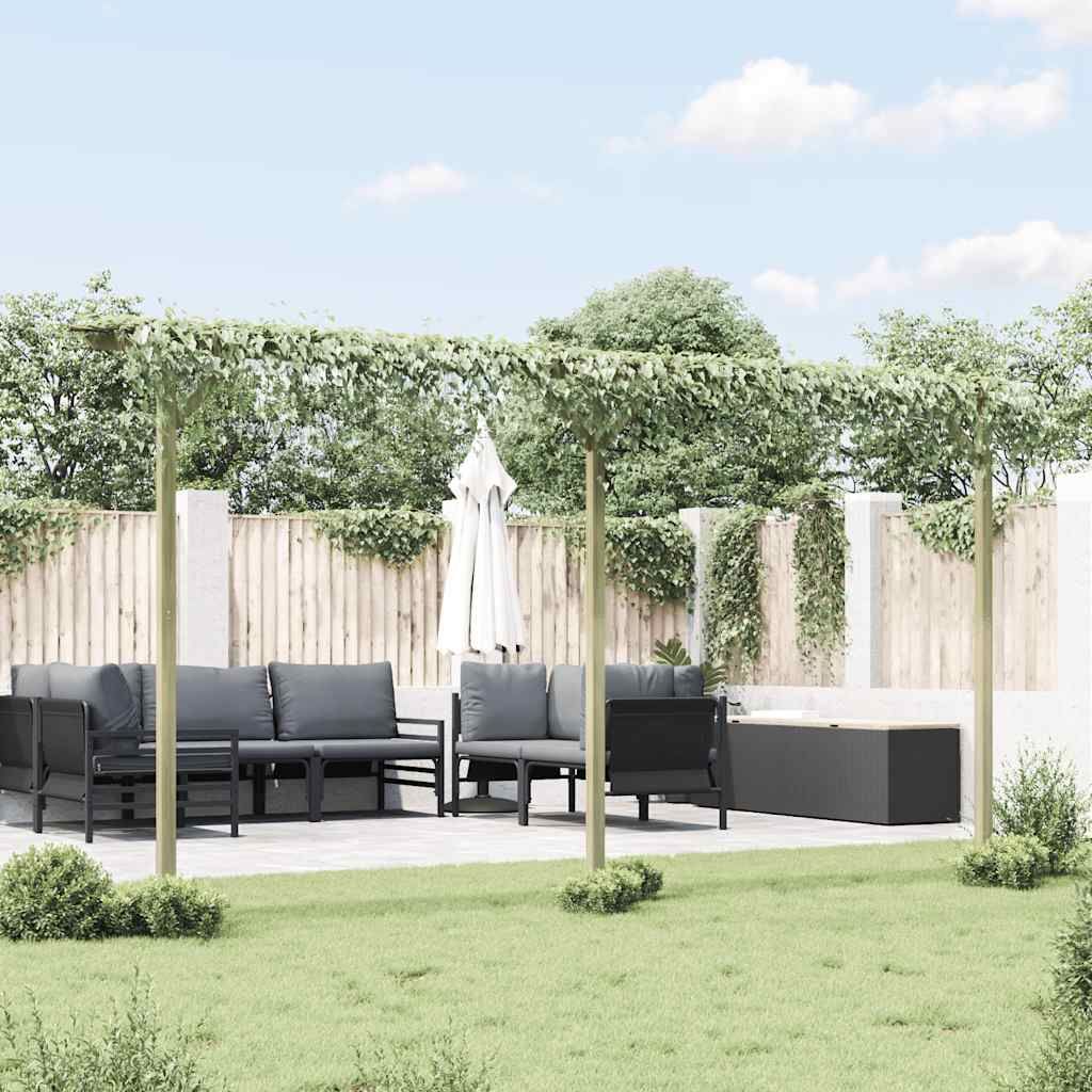 vidaXL Pergola 205x40x203 cm wood