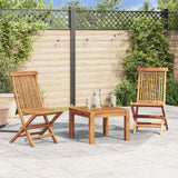 vidaXL Garden Chairs 6 pcs Foldable Solid Teak Wood