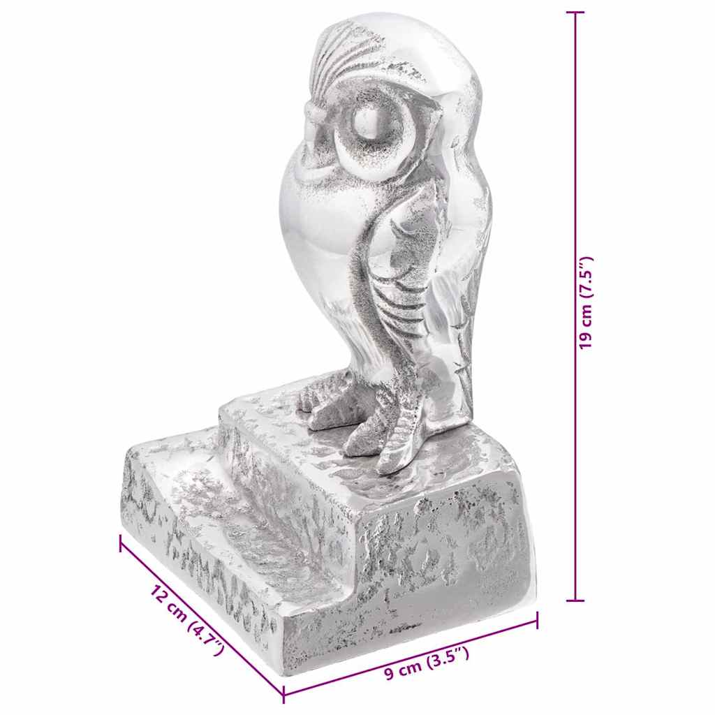 vidaXL Boekensteunen 2 pcs Zilver 12 x 9 x 19 cm Aluminium