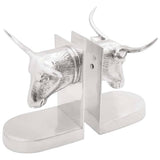 vidaXL Boekensteunen 2 pcs Zilver 12 x 9 x 19 cm Aluminium