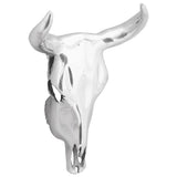 vidaXL Bullschedel Zilver 53 x 11 x 40 cm Aluminium