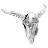 vidaXL Bullschedel Zilver 53 x 11 x 40 cm Aluminium