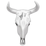 vidaXL Bullschedel Zilver 53 x 11 x 40 cm Aluminium