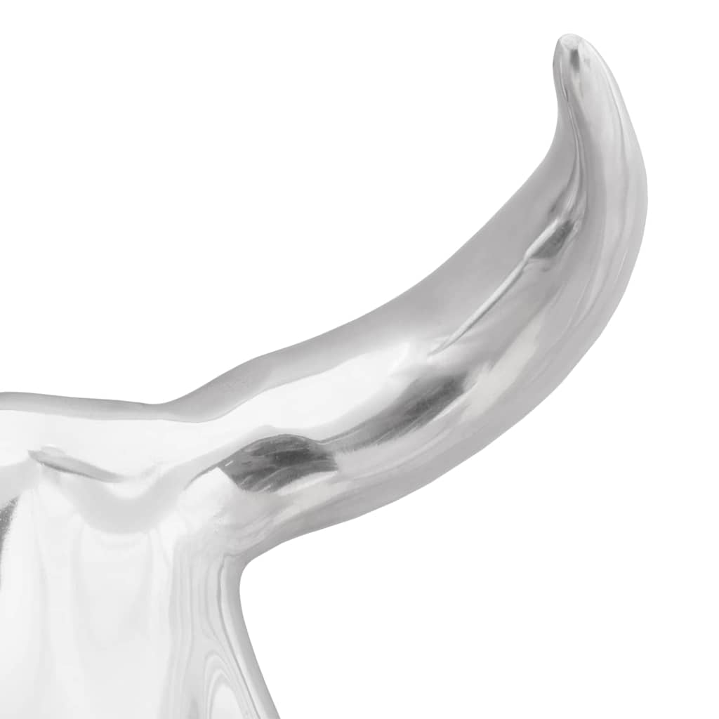 vidaXL Bullschedel Zilver 53 x 11 x 40 cm Aluminium