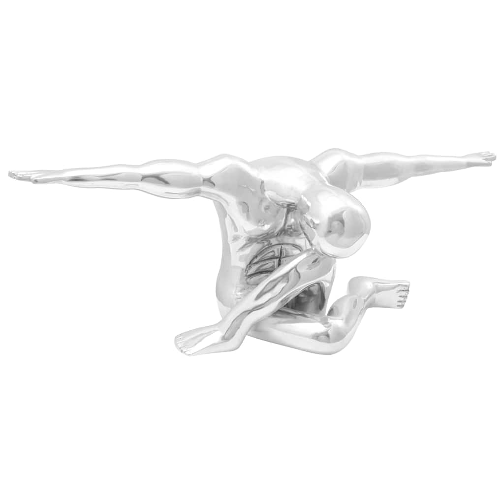 vidaXL Sculptuur Zilver 22 x 8 x 25 cm Aluminium