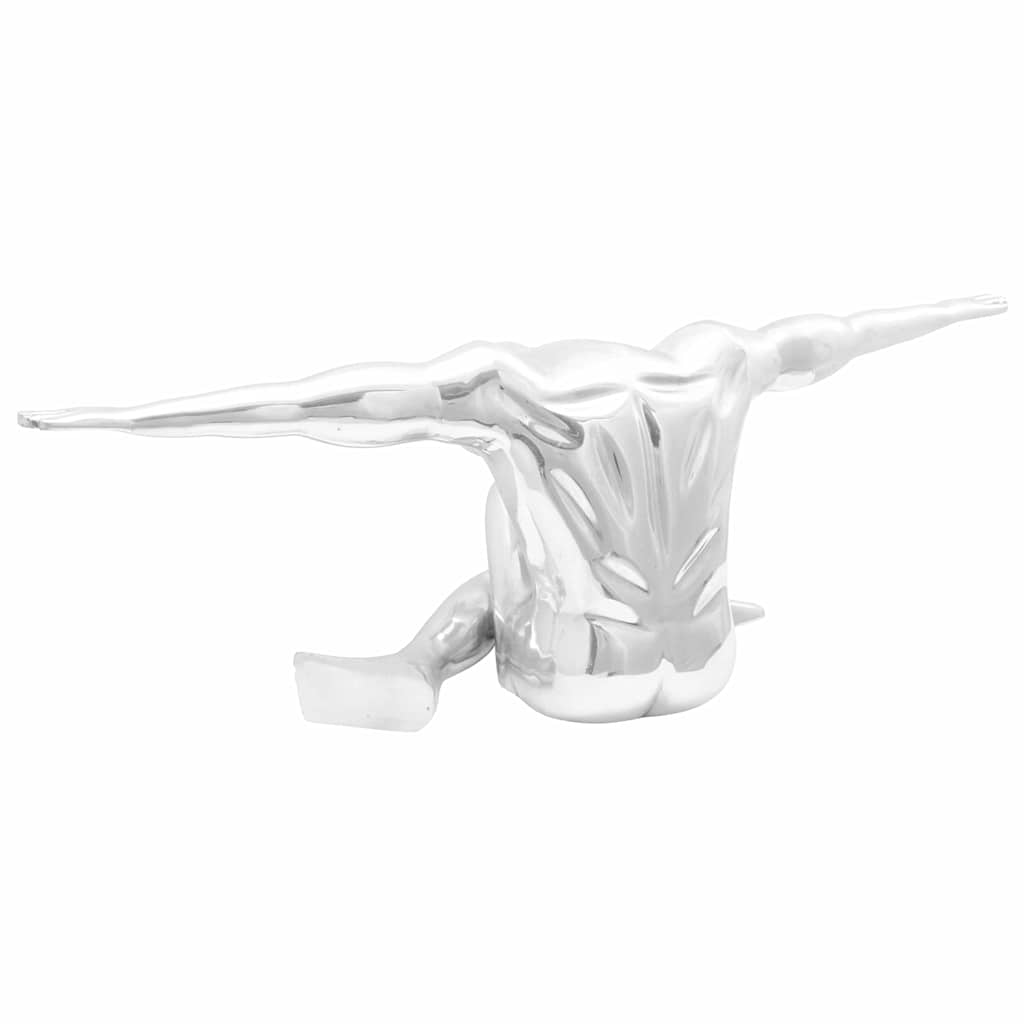vidaXL Sculptuur Zilver 22 x 8 x 25 cm Aluminium