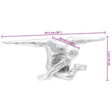 vidaXL Sculptuur Zilver 22 x 8 x 25 cm Aluminium
