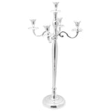 vidaXL Kaarsenhouder Zilver 39 x 39 x 60 cm Aluminium