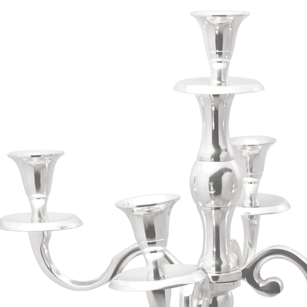 vidaXL Kaarsenhouder Zilver 39 x 39 x 60 cm Aluminium