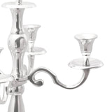 vidaXL Kaarsenhouder Zilver 39 x 39 x 60 cm Aluminium