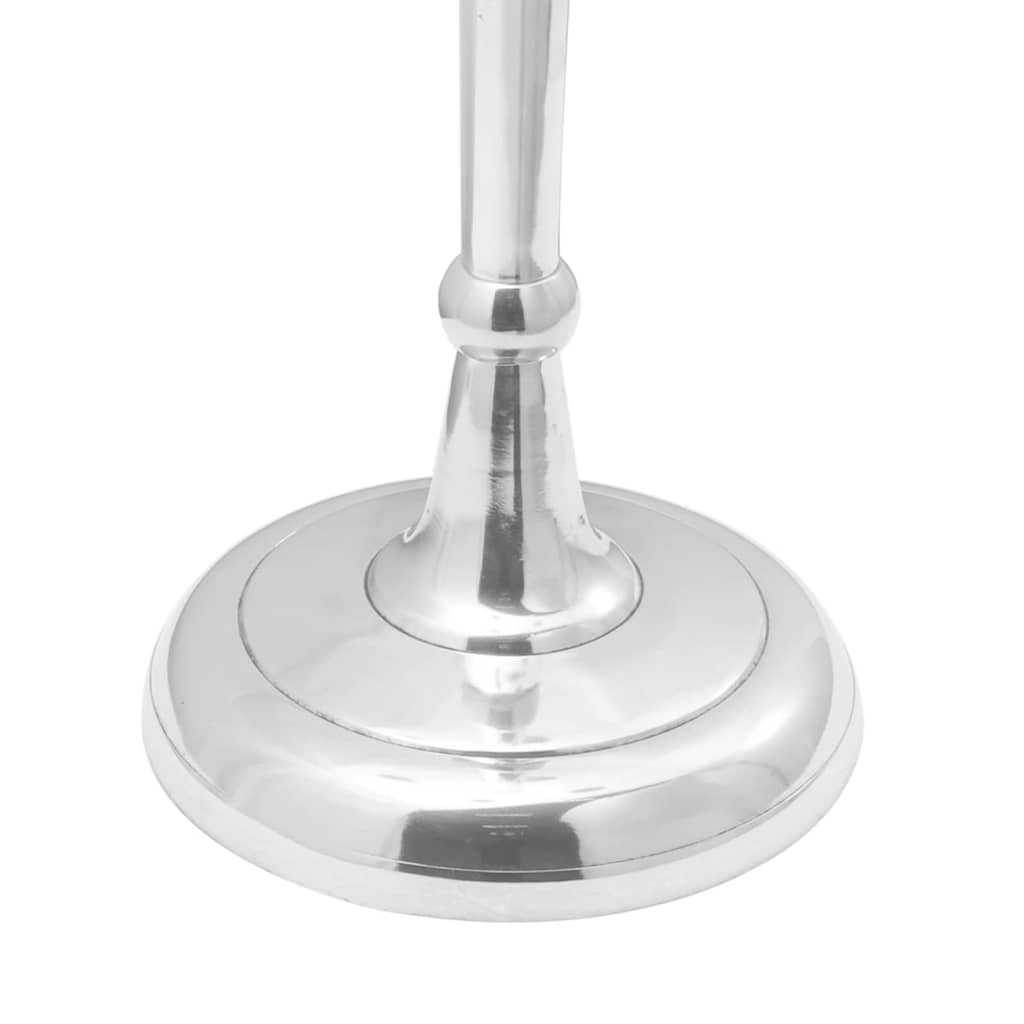 vidaXL Kaarsenhouder Zilver 39 x 39 x 60 cm Aluminium