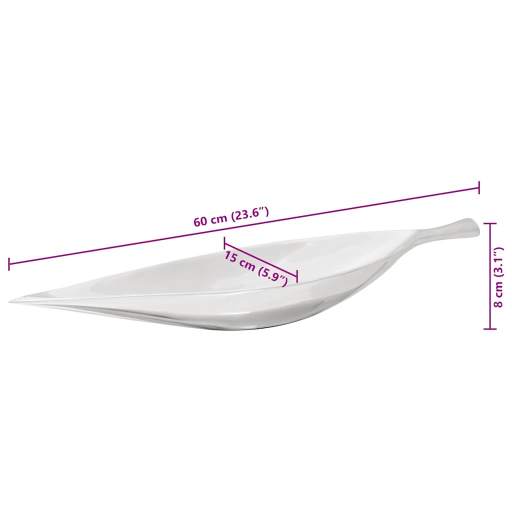 vidaXL Fruit Basket Silver 60 x 15 x 8 cm Aluminium