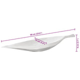 vidaXL Fruit Basket Silver 60 x 15 x 8 cm Aluminium
