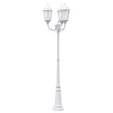 vidaXL Tuinlantaarn Brighton 3-arms 230 cm donkergroen/zwart