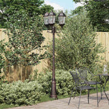 vidaXL Tuinlantaarn Brighton 3-arms 230 cm donkergroen/zwart