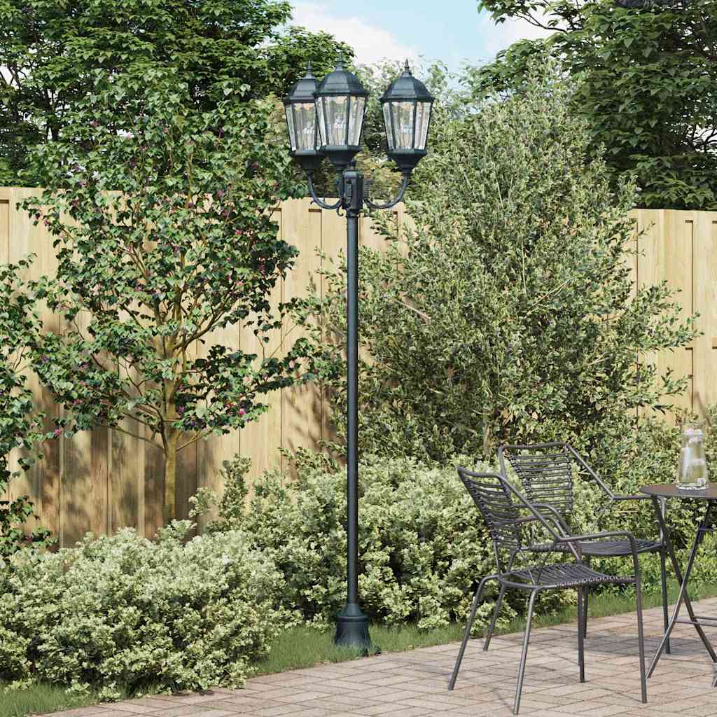 vidaXL Tuin Lamp Vintage geborsteld groen 57 x 49 x 241 cm