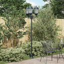vidaXL Tuin Lamp Vintage geborsteld groen 57 x 49 x 241 cm