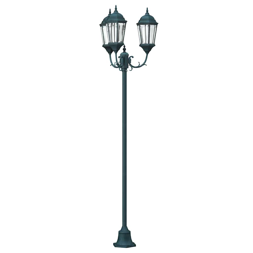 vidaXL Tuin Lamp Vintage geborsteld groen 57 x 49 x 241 cm