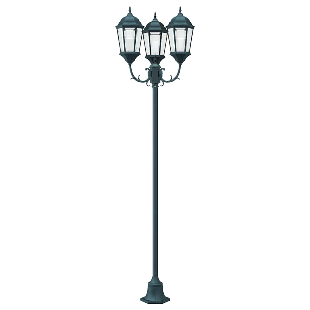 vidaXL Tuin Lamp Vintage geborsteld groen 57 x 49 x 241 cm