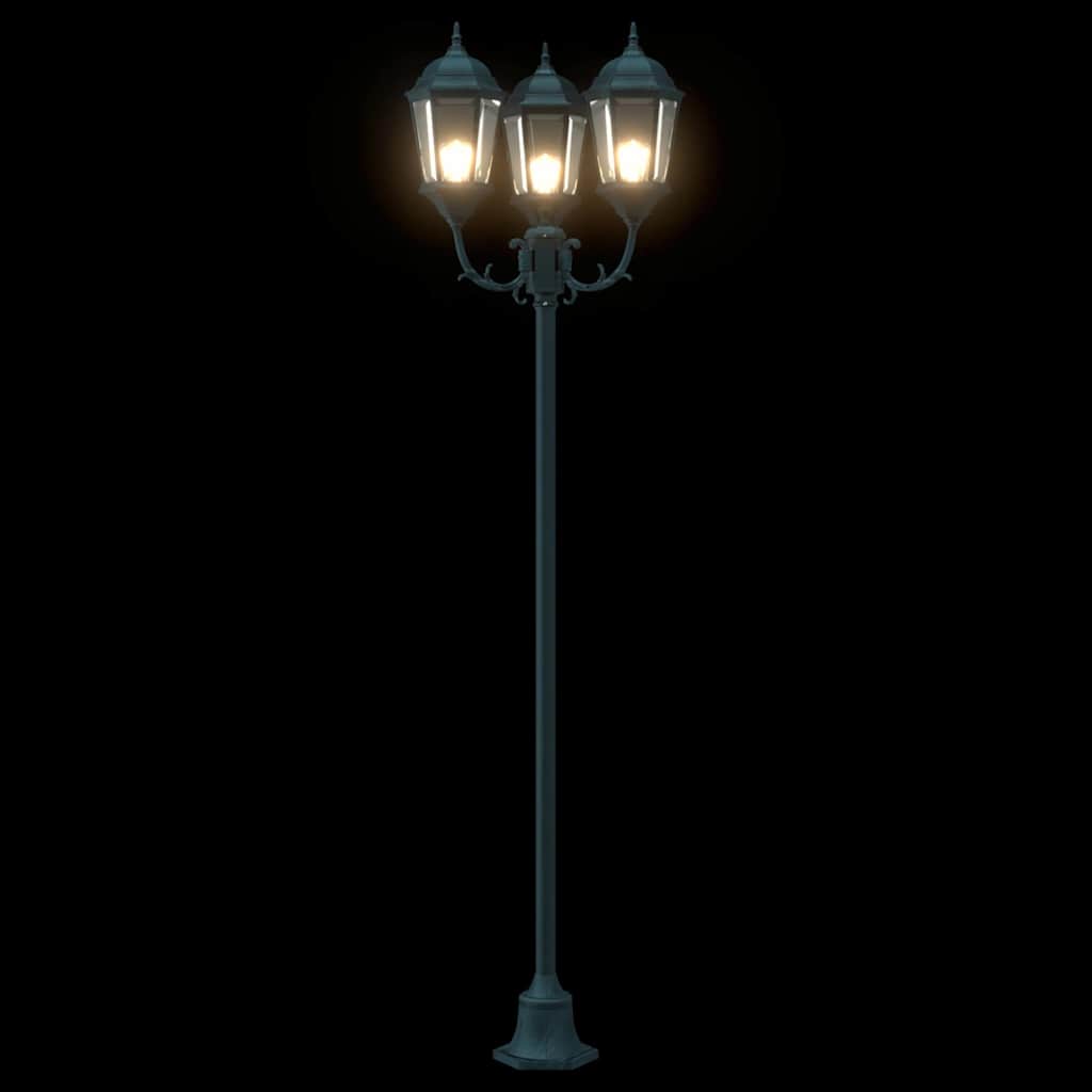 vidaXL Tuin Lamp Vintage geborsteld groen 57 x 49 x 241 cm