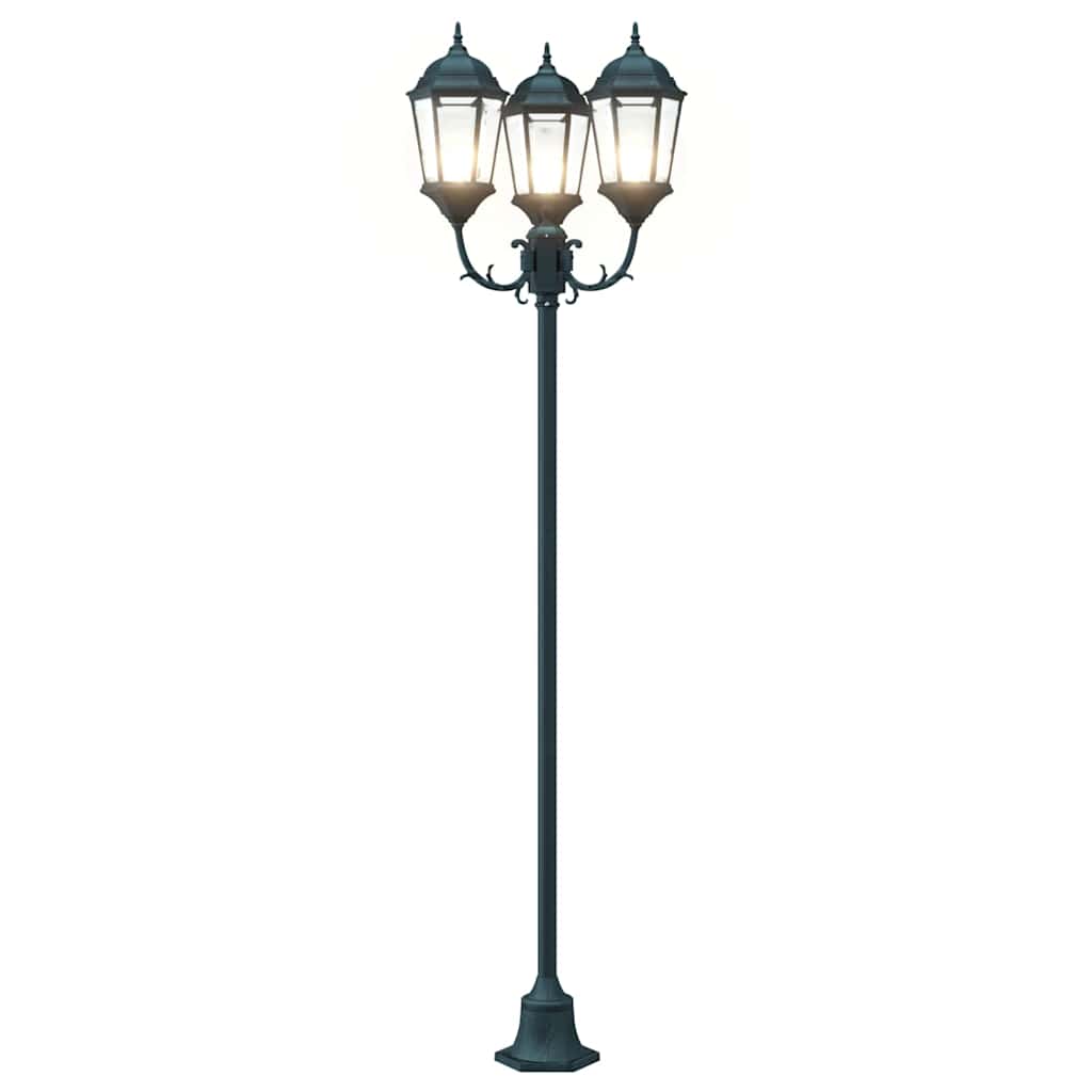 vidaXL Tuin Lamp Vintage geborsteld groen 57 x 49 x 241 cm