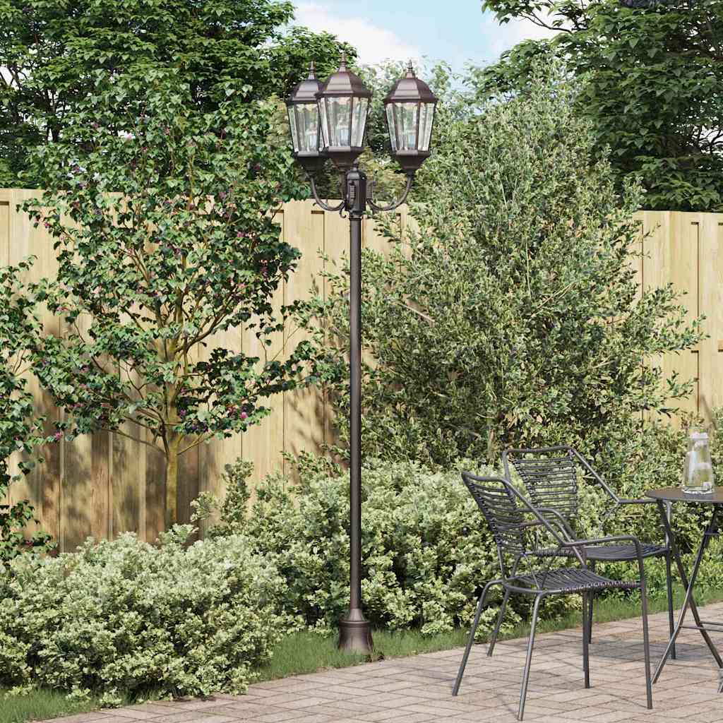 vidaXL Tuin Lamp Vintage geborsteld groen 57 x 49 x 241 cm