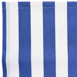 vidaXL Side Wall Replacement Blue and White 1000 x 160 cm Polyester Fabric