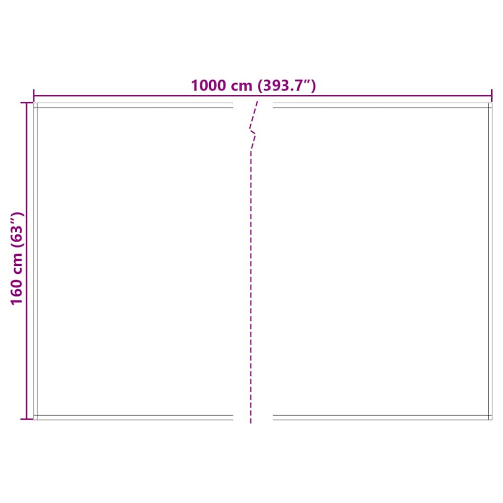 vidaXL Side Wall Replacement Blue and White 1000 x 160 cm Polyester Fabric