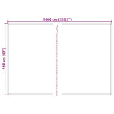 vidaXL Side Wall Replacement Blue and White 1000 x 160 cm Polyester Fabric