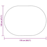 vidaXL Tapijt ZIZUR Bruin 150 x 80 cm Polypropyleen