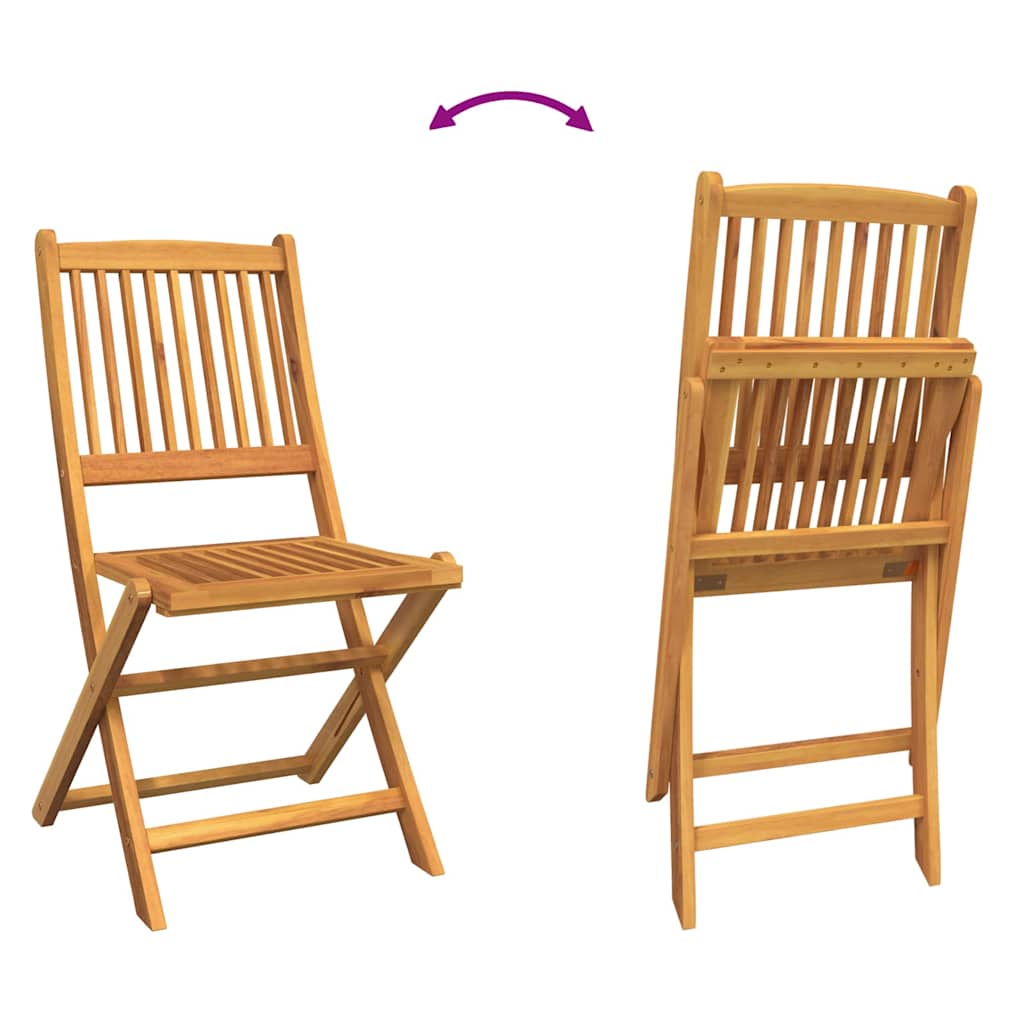 vidaXL Tuin Bistro Set 3 pcs Bruin Massief Acacia Hout