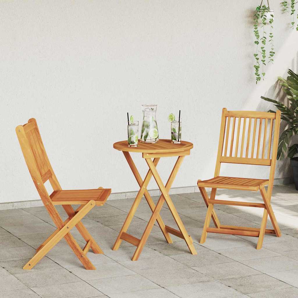 vidaXL Tuin Bistro Set 3 pcs Bruin Massief Acacia Hout