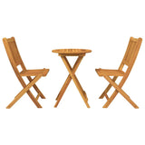 vidaXL Tuin Bistro Set 3 pcs Bruin Massief Acacia Hout
