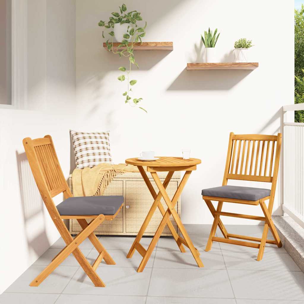 vidaXL Tuin Bistro Set 3 pcs Bruin Massief Acacia Hout