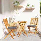vidaXL Tuin Bistro Set 3 pcs Bruin Massief Acacia Hout