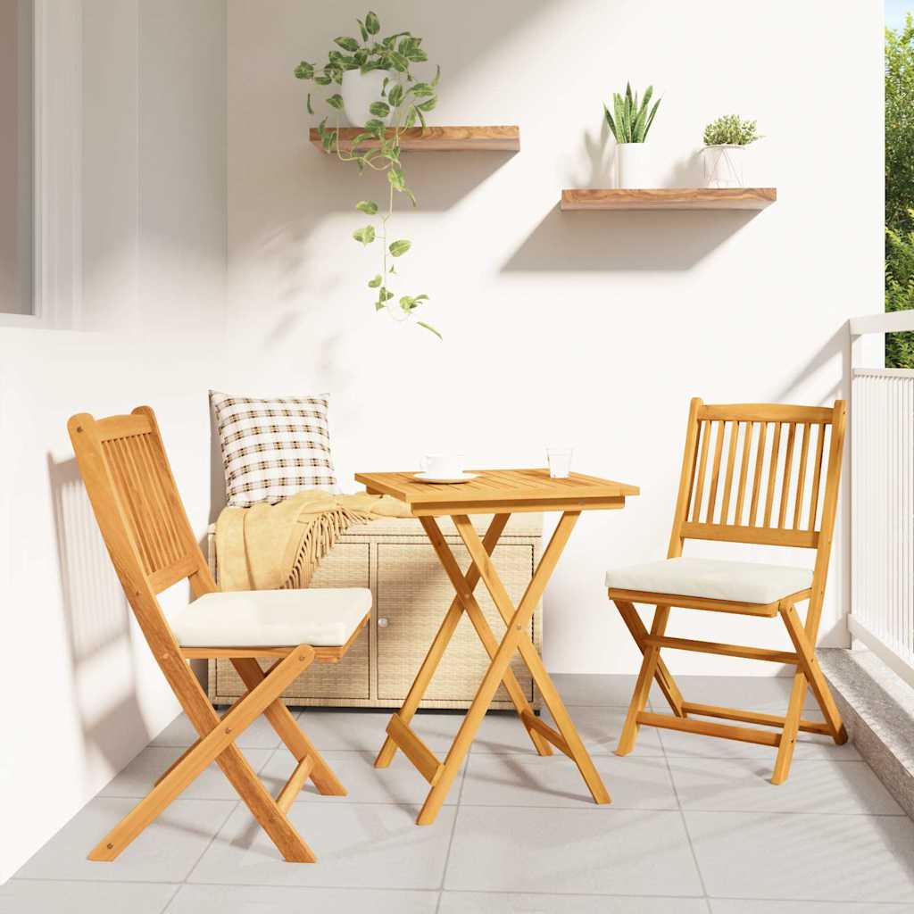 vidaXL Tuin Bistro Set 3 pcs Bruin Massief Acacia Hout