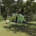 vidaXL Tente de maison avec du bois et du bois vert 370 x 230 x 185 cm